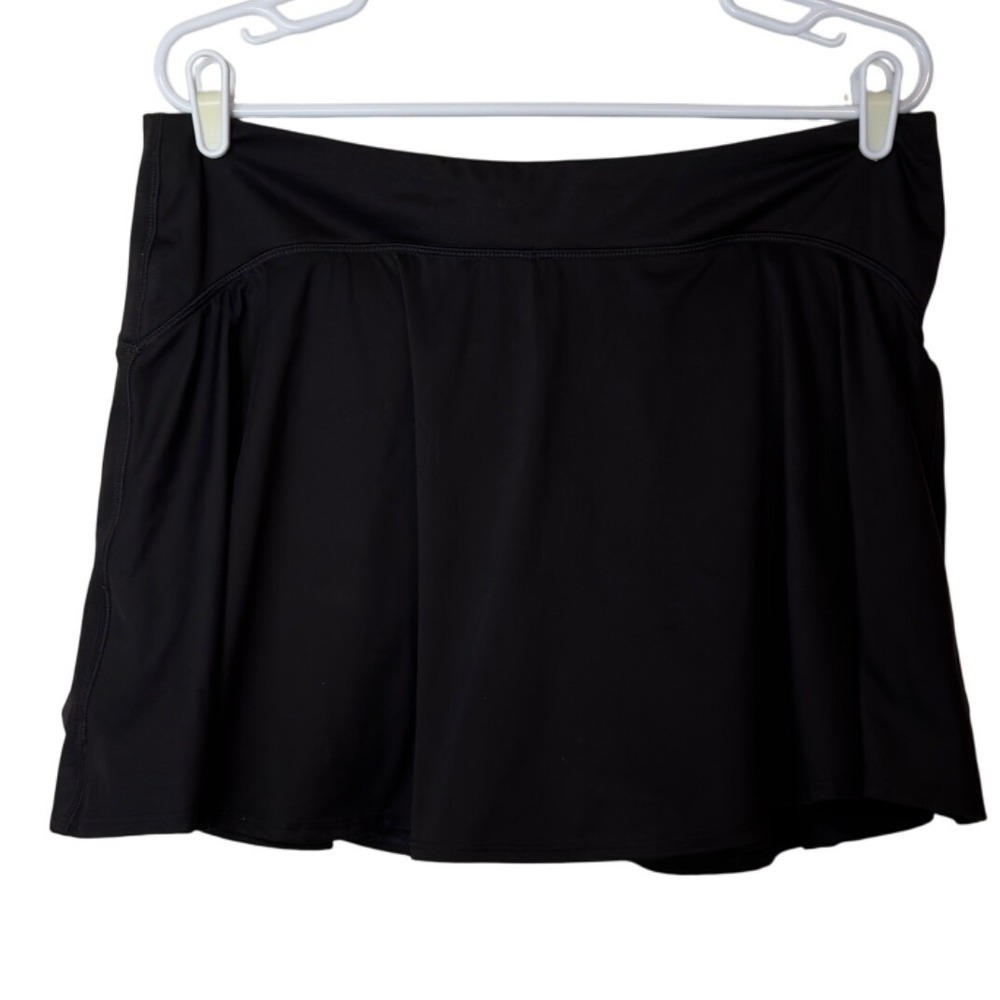 Old Navy Women's Powersoft High Rise Go Dry Pleated Active Skort Size XL Black